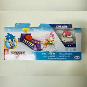 🆕Jakks Sonic The Hedgehog Classic Go-Go Racers - Amy Mini Launcher Toy